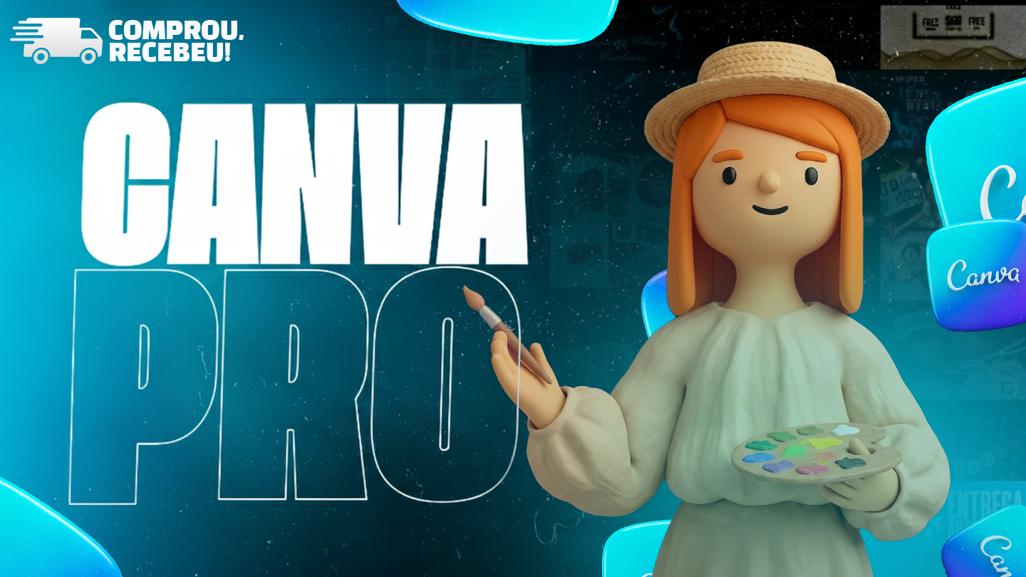 CANVA PRO - LINK CONVITE - PLANO MENSAL 30 DIAS